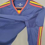 Spain 2010 World Cup Away Long Sleeves Retro Jersey - Image 3