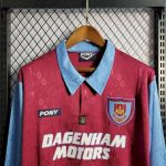 West Ham United 1995/97 Home Long Sleeves Retro Jersey - Image 2