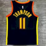 Men's Klay Thompson 2020-21 Navy Swingman Jersey - City Edition - Image 2
