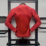 Spain 2024/25 Euro Home Long Sleeves Jersey Player Version - Image 2