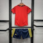 Spain 2012 Home Kids Retro Jersey And Shorts - Image 2