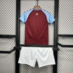 Aston Villa 2024/25 Home Kids Kit - Image 2
