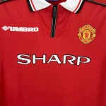 Manchester United 1998/99 Home Long Sleeves Retro Jersey - Image 9
