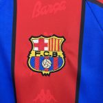 Barcelona 1995/97 Home Long Sleeves Retro Jersey - Image 5