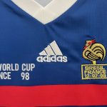 France 1998 Home Kids Retro Jersey And Shorts - Image 6