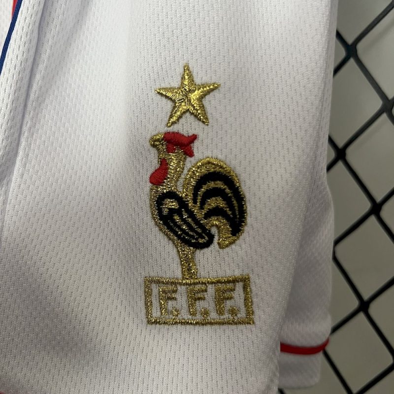 France 1998 Home Kids Retro Jersey And Shorts - Image 5