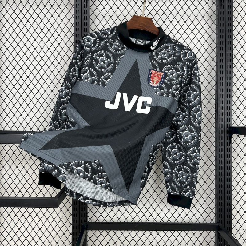 Arsenal 1994/95 Black goalkeeper Long Sleeve Retro Jersey - Image 1