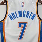Oklahoma City Thunder 2023/24 Icon Edition White HOLMGREN#7 - Image 4