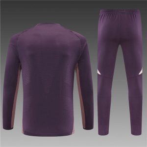 Arsenal 2024/25 Half-Zip Adult Sweater+Pant Brown 14001 - Image 2