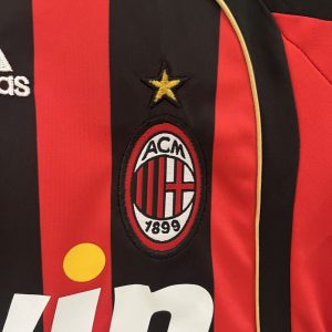 AC Milan 2006/07 Home Kids Retro Jersey And Shorts - Image 7