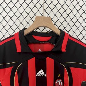 AC Milan 2006/07 Home Kids Retro Jersey And Shorts - Image 5