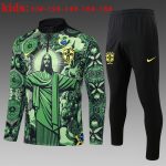 Brazil 2024/25 Half-Zip Kids Sweater+Pant 815