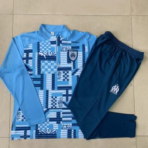 Olympique Marseille 2024/25 Half-Zip Kids Sweater+Pant 815