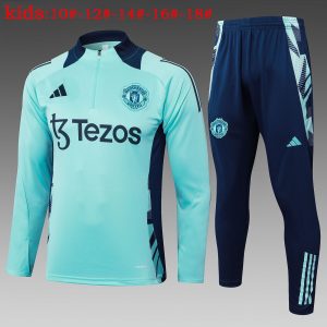 Manchester United 2024/25 Half-Zip Kids Sweater+Pant 815