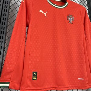 Portugal 2025/26 Home Long Sleeves Kids Kit - Image 4