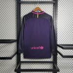 Barcelona 2016/17 Away Long Sleeves Retro Jersey - Image 2