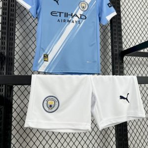 Manchester City 2025/26 Home Kids Kit - Image 3