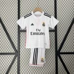 Real Madrid 2014/15 Home Kids Retro Jersey And Shorts
