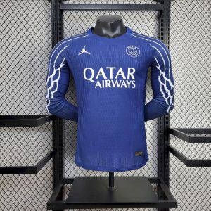 Paris Saint-Germain 2025/26 Fourth Away Long Sleeves Jersey Player Version