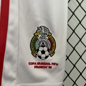 Mexico 1998 Home Kids Retro Jersey And Shorts - Image 8