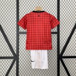 Manchester United 2012/13 Home Kids Retro Jersey And Shorts - Image 2