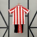 Athletic Bilbao 1995/97 Home Kids Retro Jersey And Shorts - Image 2