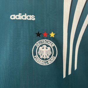 Germany 1996 Away Kids Retro Jersey And Shorts - Image 4