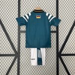 Germany 1996 Away Kids Retro Jersey And Shorts - Image 2