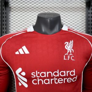 Liverpool 2025/26 Home Long Sleeves Jersey Player Version - Image 3