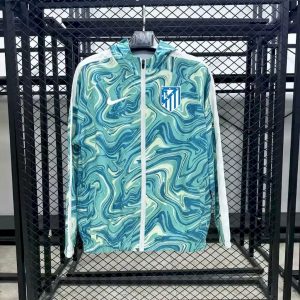 Atletico Madrid 2025/26 Green and white Windbreaker