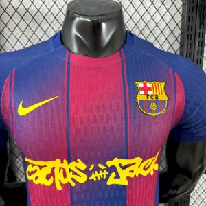 Barcelona 2025/26 Travis Scott Edition Home Jersey Player Version - Image 3