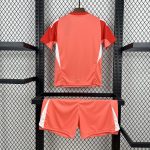 Real Madrid 2025/26 Orange Color Goalkeeper Kids Kit - Image 2