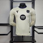 Barcelona 2025/26 Away Long Sleeves Jersey Player Version