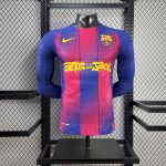 Barcelona 2025/26 Travis Scott Edition Home Long Sleeves Jersey Player Version