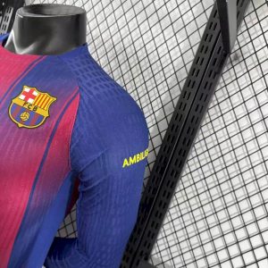 Barcelona 2025/26 Travis Scott Edition Home Long Sleeves Jersey Player Version - Image 4