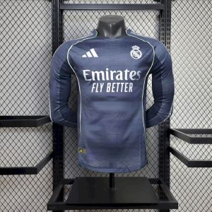 Real Madrid 2025/26 Away Long Sleeves Jersey Player Version